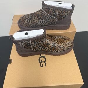 Leopard Print Ankle Boots